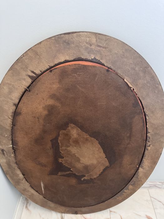 Vintage Espelho Grande Oval