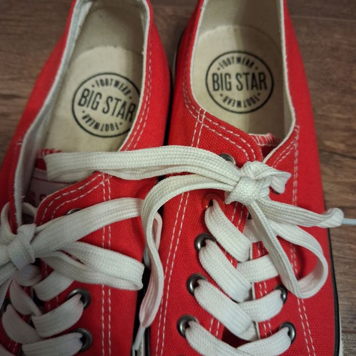 Trampki, sneakersy, czerwone, Big Star