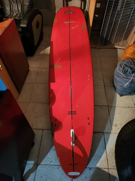 Prancha de surf Long bord com algumas moças, para venda.