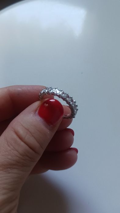 Anel em prata e brilhantes