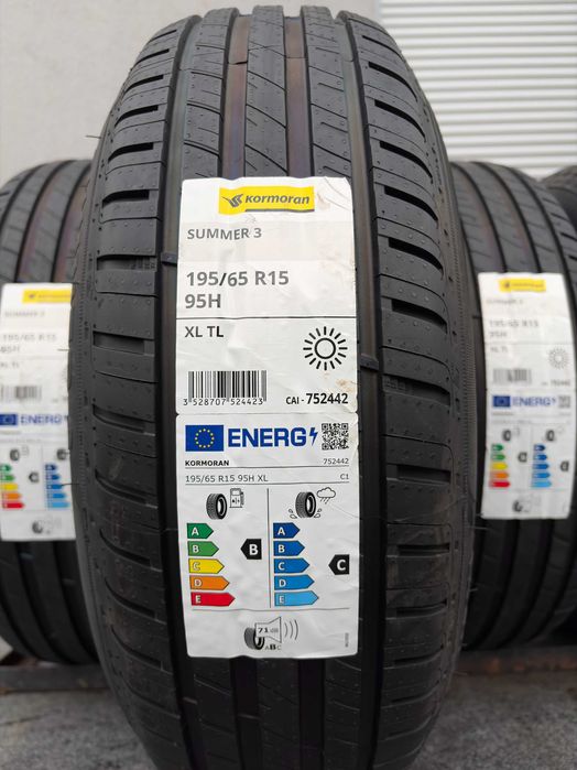 4szt letnie 195/65R15 Kormoran Summer3 95H XL B,C,71db prod. 2026r gwa