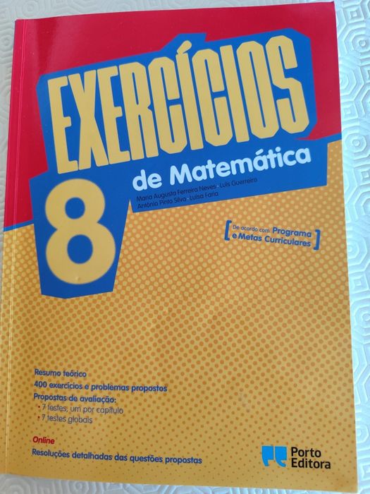 Livro de apoio de exercícios de matemática 8⁰ano