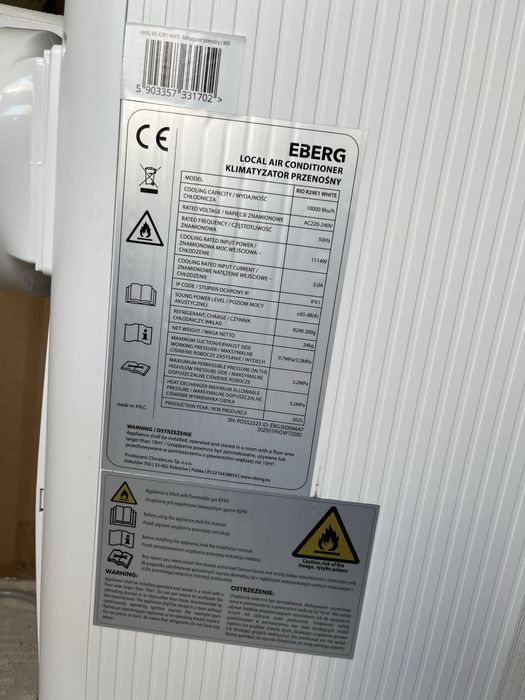 Klimatyzator przenosny EBERG