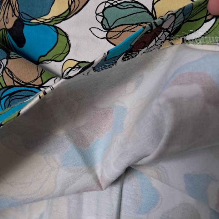 Spódnica  midi kolorowa w kwiaty Zara Basic L40 98% bawełna