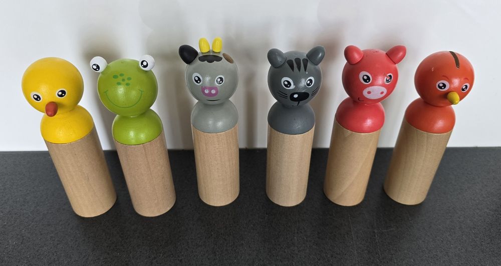 Kręgle drewniane dla dzieci Eichhorn
