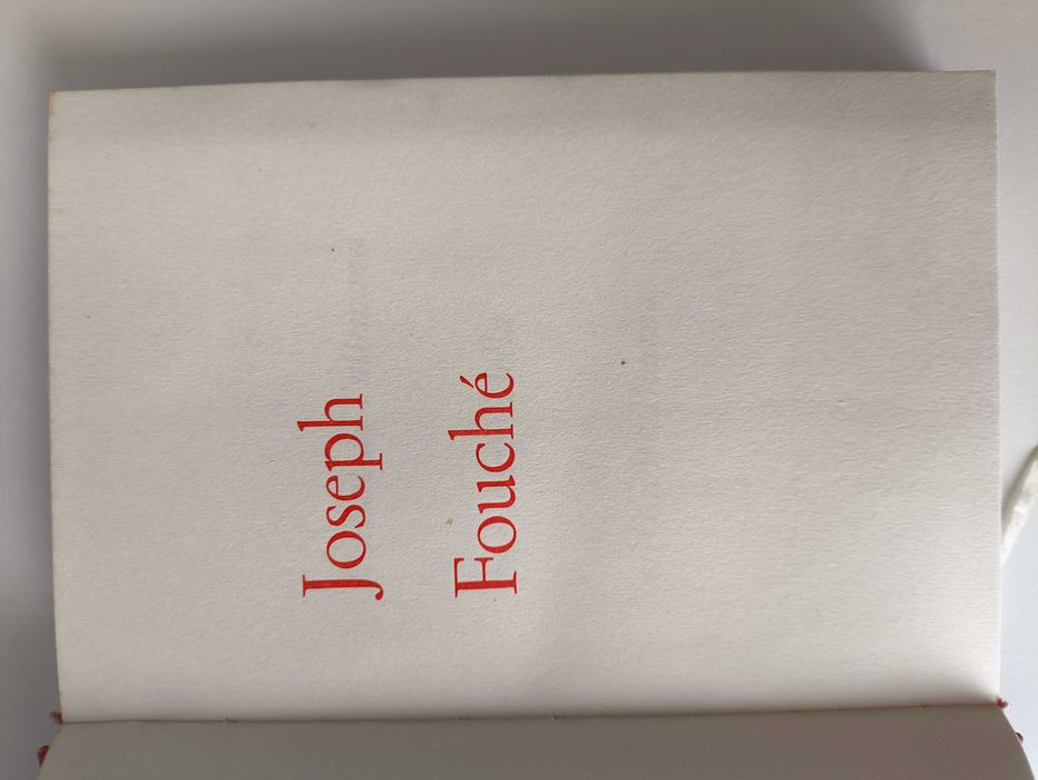 Livro antigo Joseph Fouche Stetan Zweig