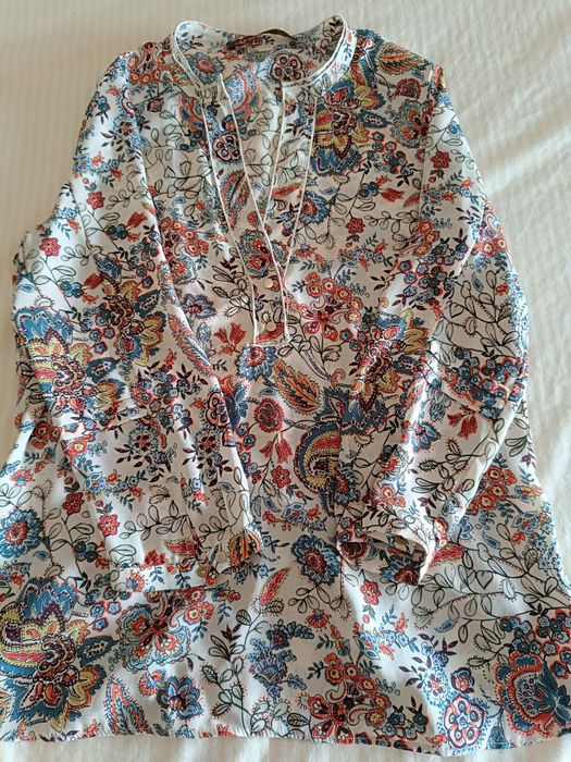 Blusa meia manga Zara tamanho XS