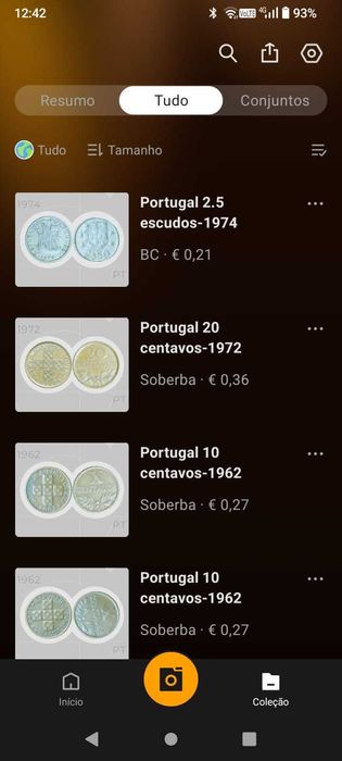Coleção de moedas