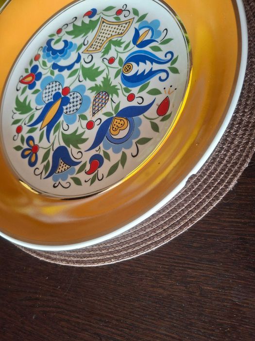 Talerz Lubiana wzór kaszubski 32 cm