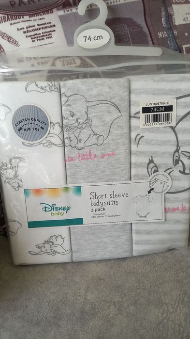 Дитячий боді Disney Baby Дамбо 74 см