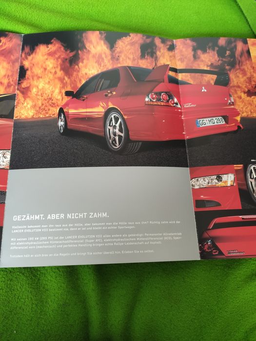 Broszura mitsubishi lancer evolution viii