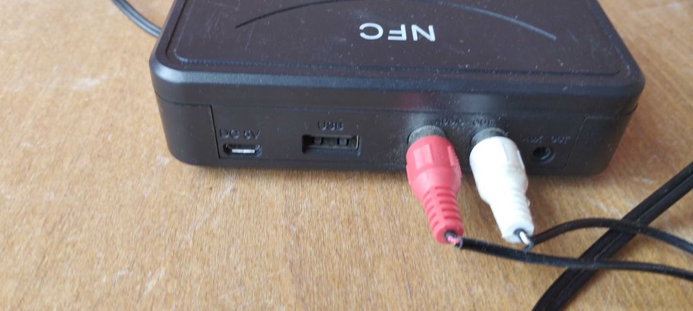 Bluetooth AUX ресивер з NFC / Бездротовий аудіоадаптер для колонок та авто