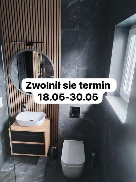 Usługi glazurnik kafelkarz łazienki wykończenia wnętrz wolne terminy