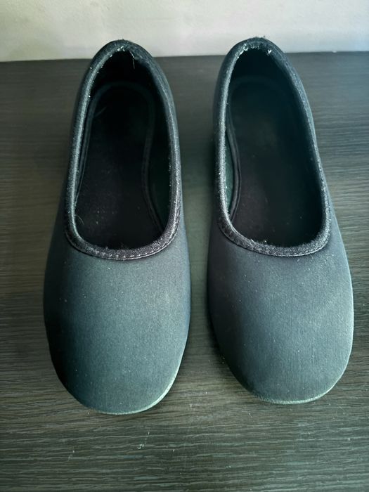 Балетки тканевые на плоской подошве