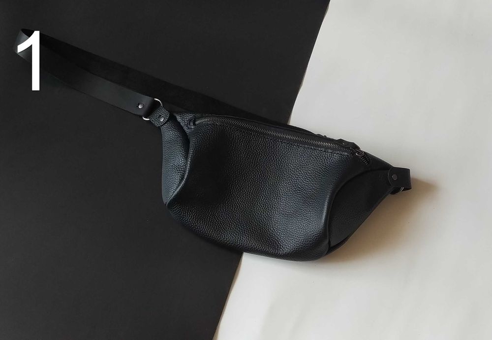 Бананка кожаная  ручная работа | женская, мужская  6| 2 вида