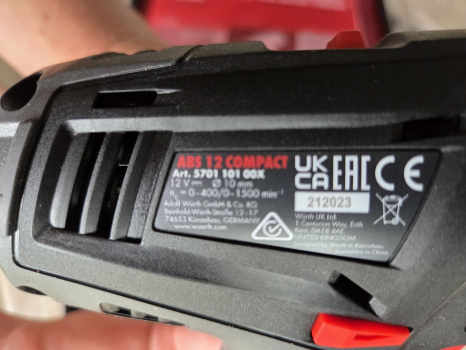 Wkrętarka 12 V WURTH ABS 12 COMPACT