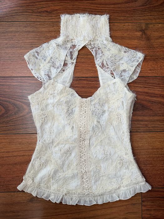 Koronkowy top gorsetowy zara S nowy