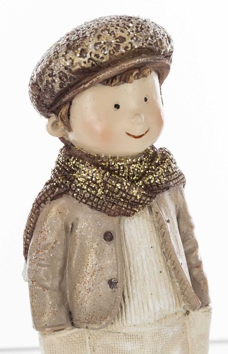 Dziecko zimowe Chłopiec figurka dekoracyjna 157253