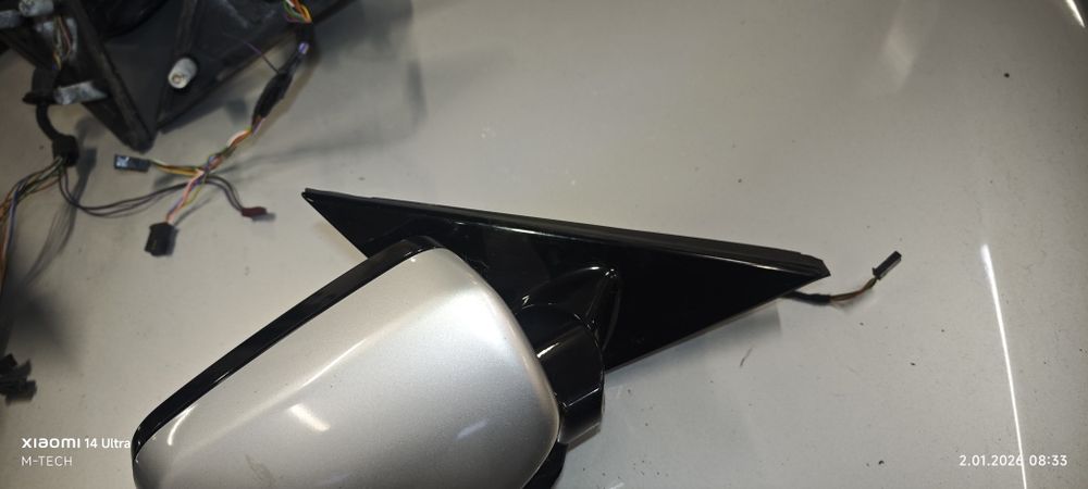Lusterko prawe polift 3 PIN BMW e60 E61 shadow line połysk