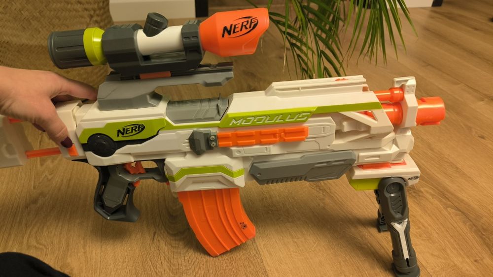 NERF Modulus Blaster ECS 10, Hasbro, wersja rozbudowana