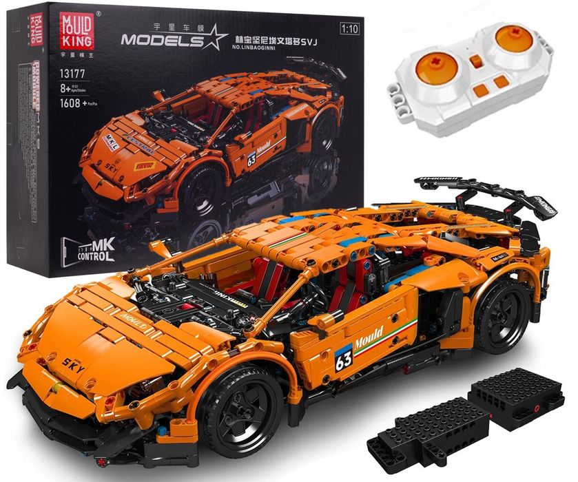Zestaw Klocków Auto Sportowe 1488el. klocki zdalnie sterowane samochód
