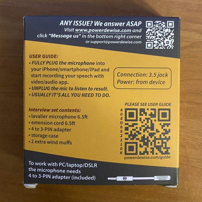 PowerDeWise-3.5 jack/lightining to 3.5 MM adapter