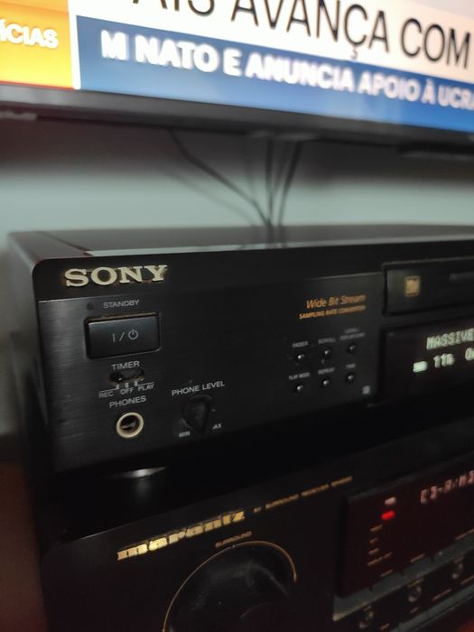 Mini Disc Sony e 24 álbuns minidisc