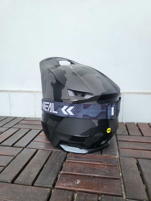 Kask motocyklowy FOX V1 Camo L + gogle O'Neal