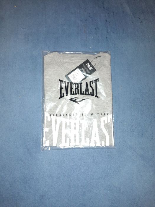 Everlast Męska koszulka bawełniana szara roz-M.