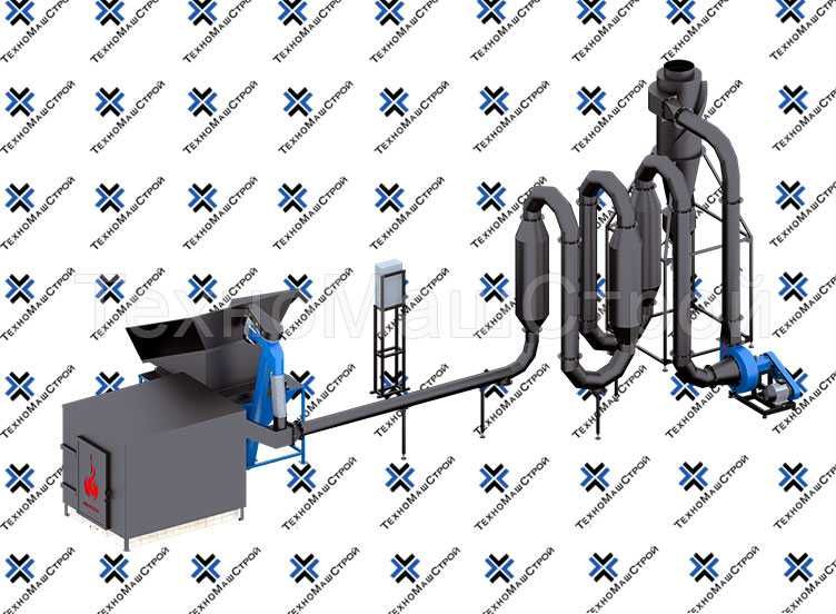 Сушка аеродинамічна для тирси, опилки СА-600