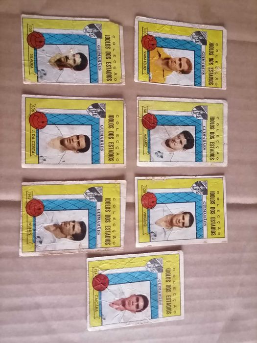 7 Cromos Caramelos Ídolos dos Estádios 1962 Vitória S. C. (Guimarães) A Francesa ORIGINAL