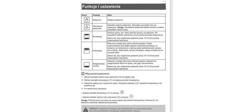 Piekarnik do zabudowy statyczny 4-funkcyjny satyna/czarny