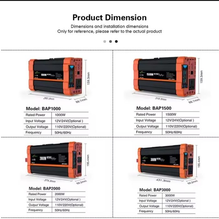 ‼️ НАЯВНІСТЬ! Інвертор DATOU BOSS  12V/1500W, jsdsolar 1000w