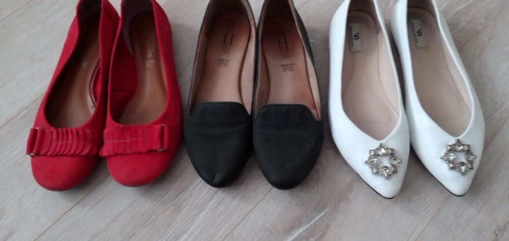 Балетки кожа, замша