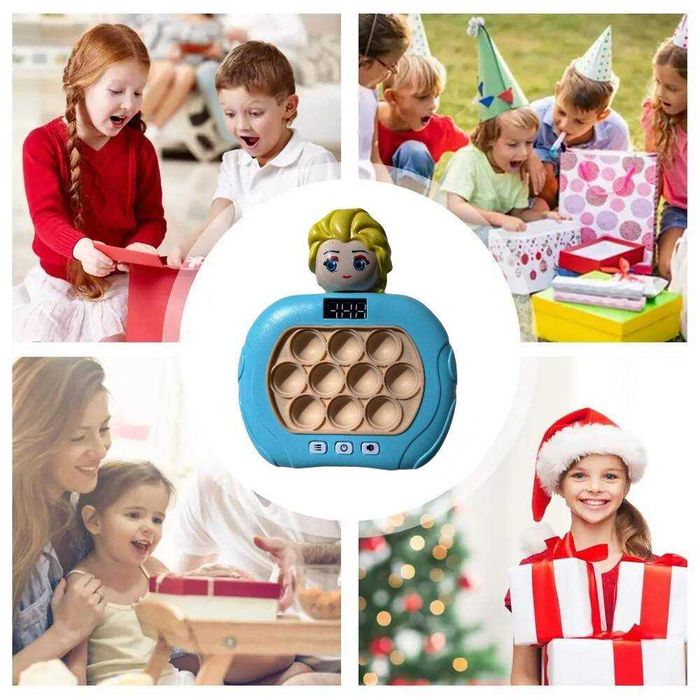 Gra zręcznościowa antystresowa popit Pop it dla dzieci Elsa Kraina Lod