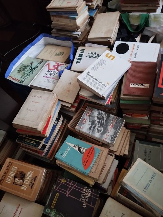 Biblioteca livros antigos e vintage
