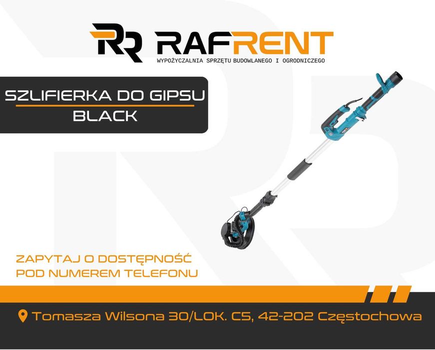 Szlifierka do gipsu żyrafa Black 2000 W - wynajem