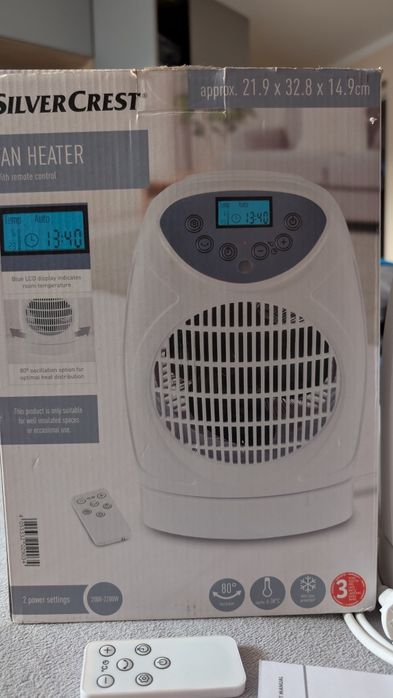 Termowentylator obrotowy z pilotem