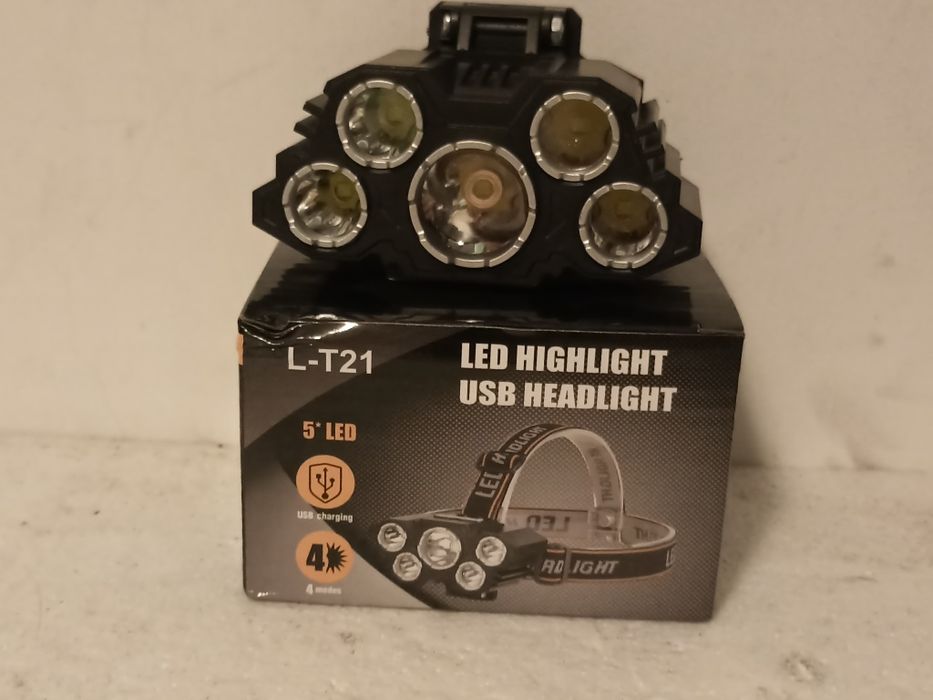 Latarka czołowa led