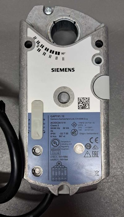 Siłownik Siemens GAP191.1E