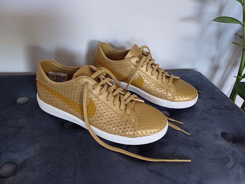 Buty Nike Classic Ultra premium metalic Gold Flat rozmiar 38 sneakersy
