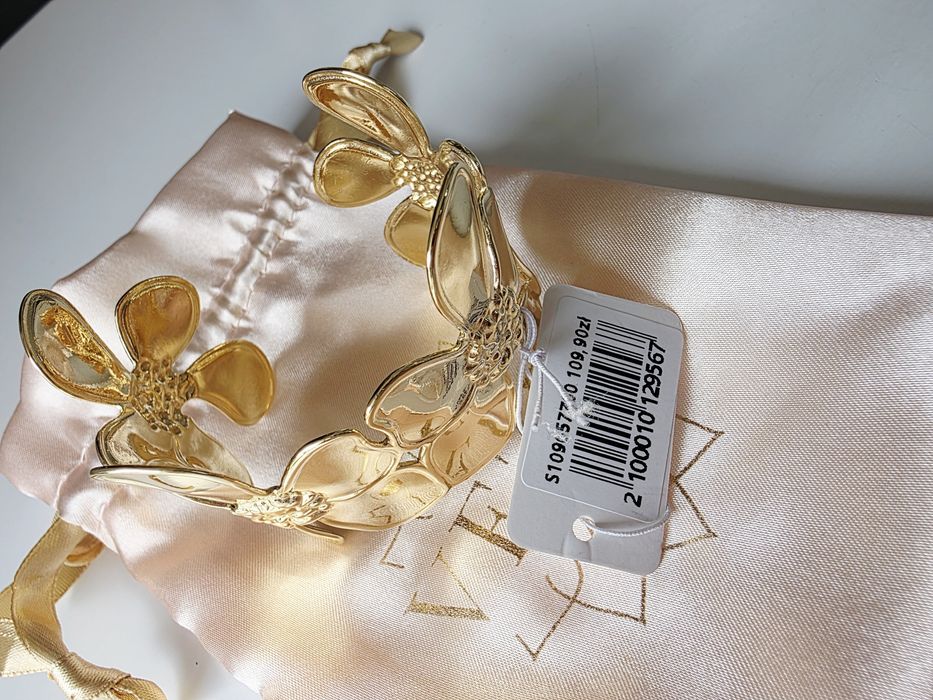 Bransoletka Vezzi stał pozłacana nowa z metką