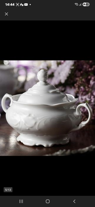 Porcelana Chodież zestaw do kawy dla 6 osób/ 12elementów