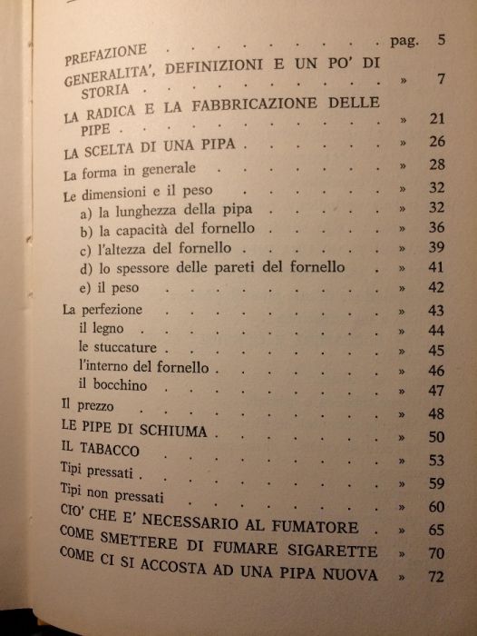 Livro vintage cachimbos Arte e Prazer "Fumare la Pipa"