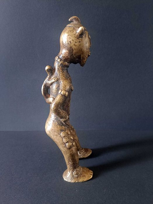 Figura afrykański brąz - Kamerun - Vere - Nigeria - Wosk tracony