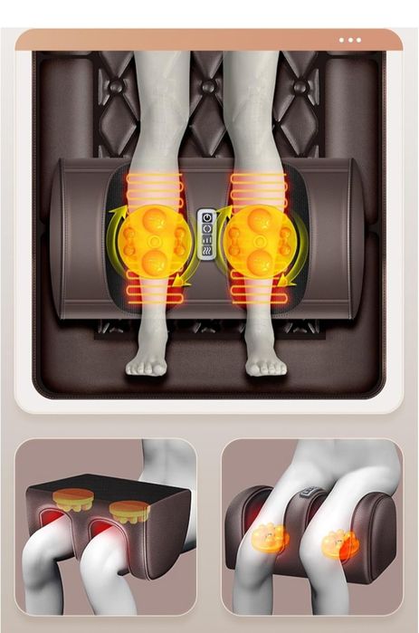 Colchão de Massagem com Aquecimento e Almofada Shiatsu Removível