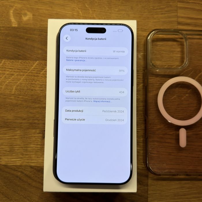 iPhone 16 Pro Max 256GB 91% baterii