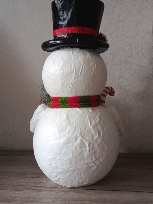 Новорічна прикраса для дому сніговик