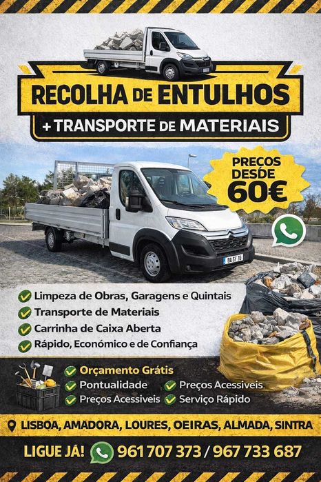 Transporte de Materiais e Entulhos — Preços Acessíveis