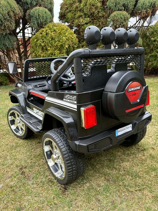 Samochód na akumulator DUŻY JEEP Auto dla dzieci 4x4 PILOT EVA